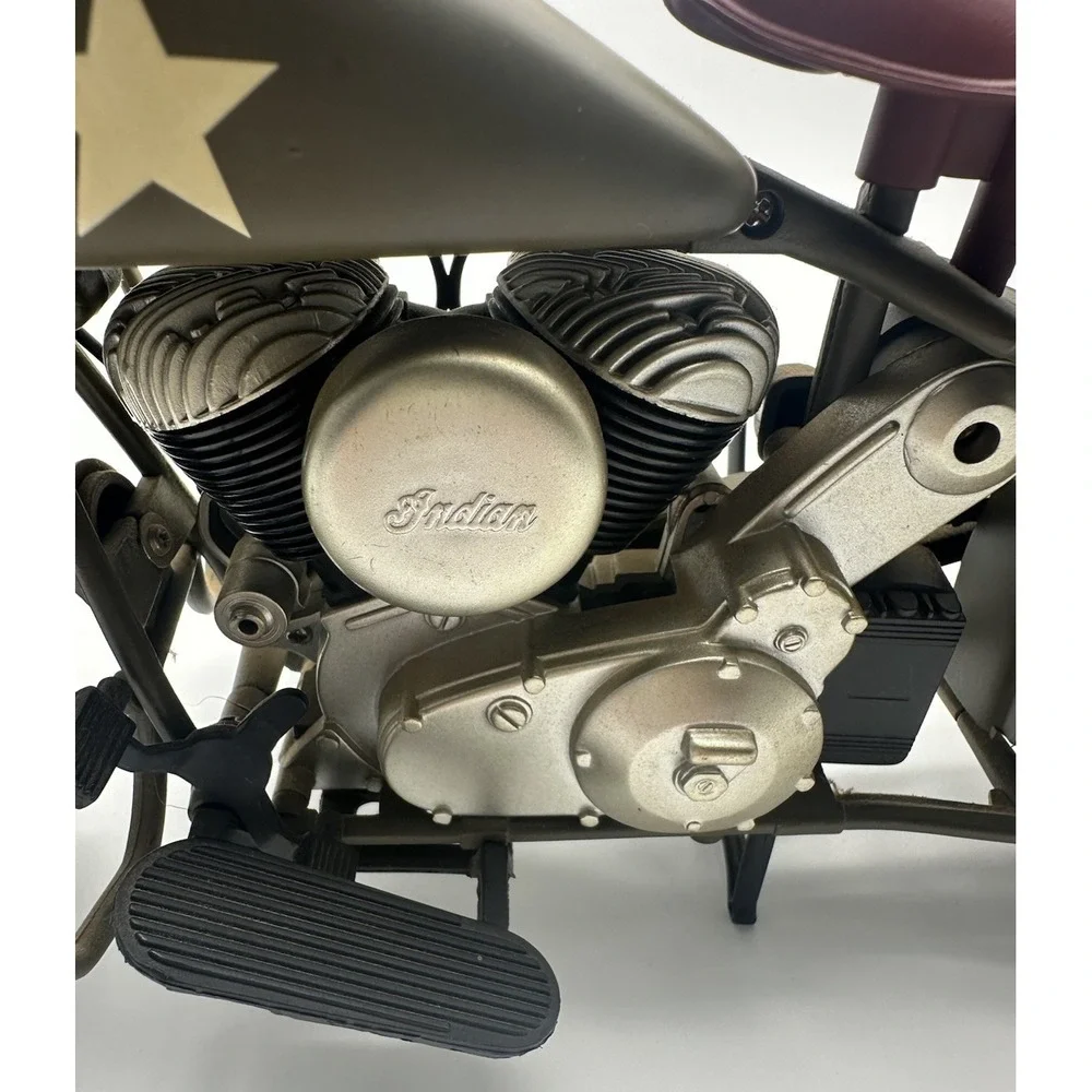NEW RAY 1998 INDIAN CHIEF WWII US ARMY MILITARY 1/6 SCALE MOTORCYCLE
